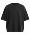 AT004 AWDis Heavyweight Boxy Cropped 240 T-Shirt Deep Black colour image